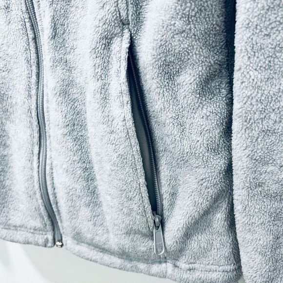 COLUMBIA GRAY FLEECE JACKET SIZE SMALL - Picture 5 of 6